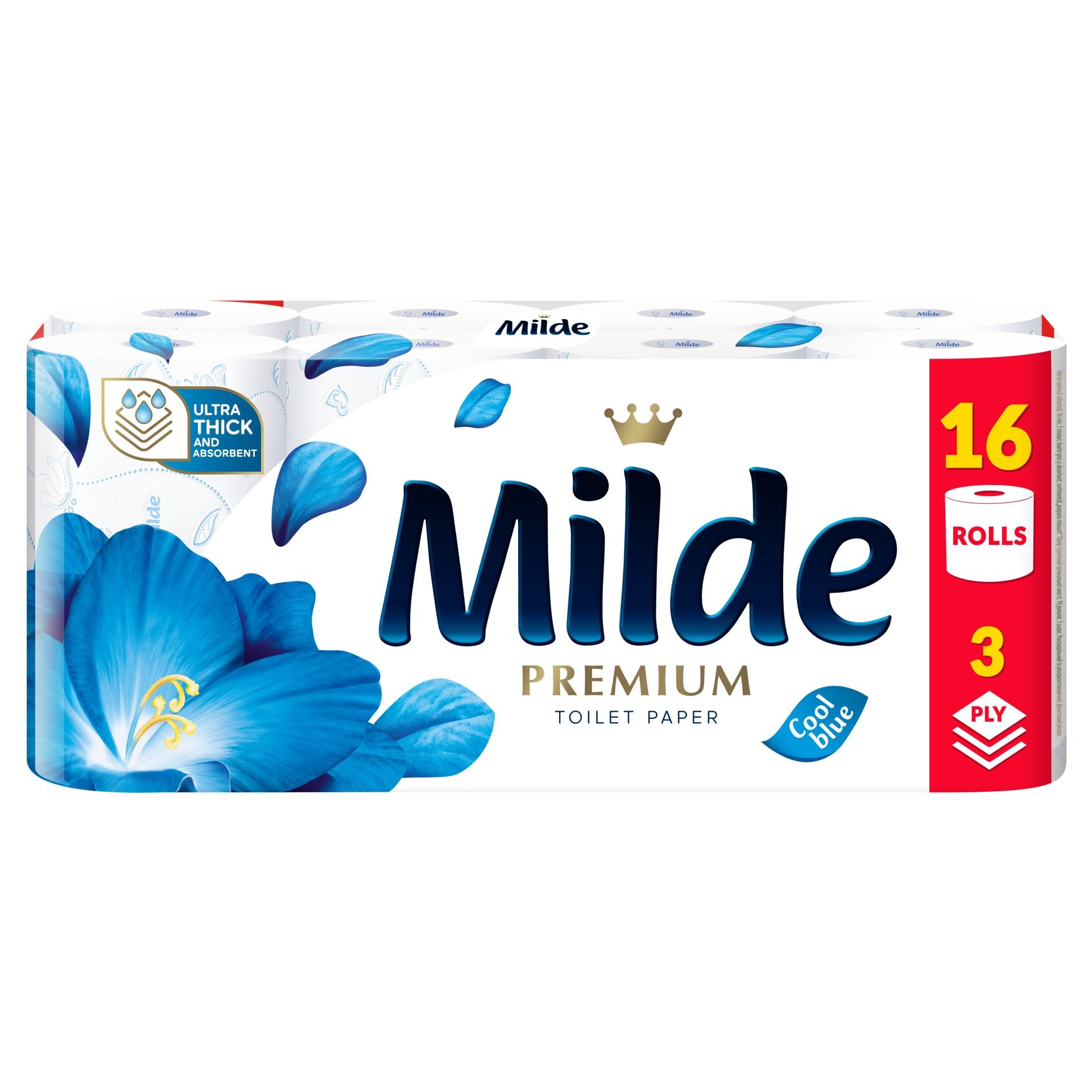 Milde Hartie Igienica 16ROLE 3STRATURI Cool Blue