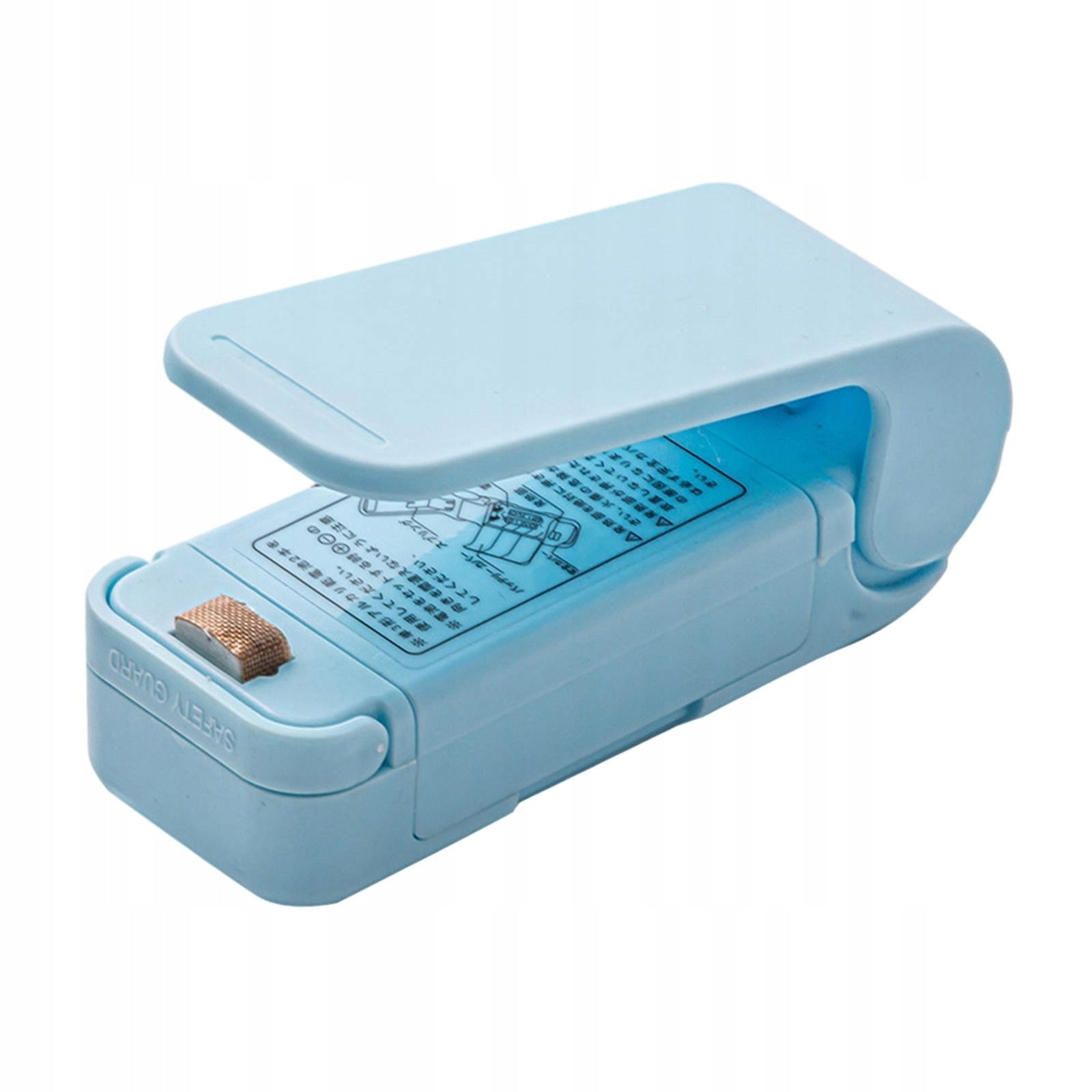 Mini Aparat de Sigilat Pungi cu Baterii, Etansare prin Caldura, Spate Magnetic, Portabil, 9.7x3 cm, Albastru