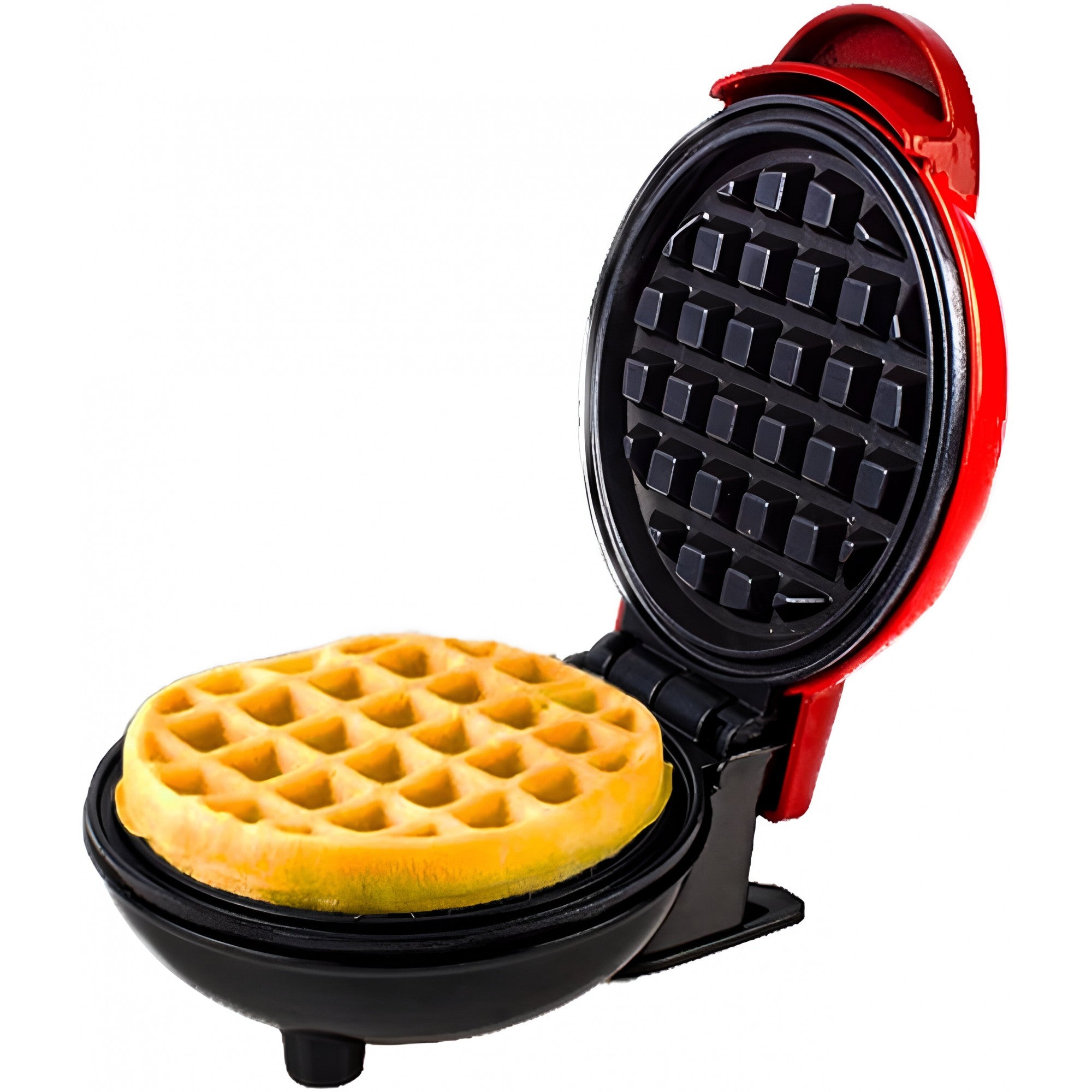 Mini Aparat de Vafe, Multifunctional, Pentru Casa si Calatorii, Compact, Usor de Transportat si Depozitat, 18x14.5x9.3 cm, Rosu