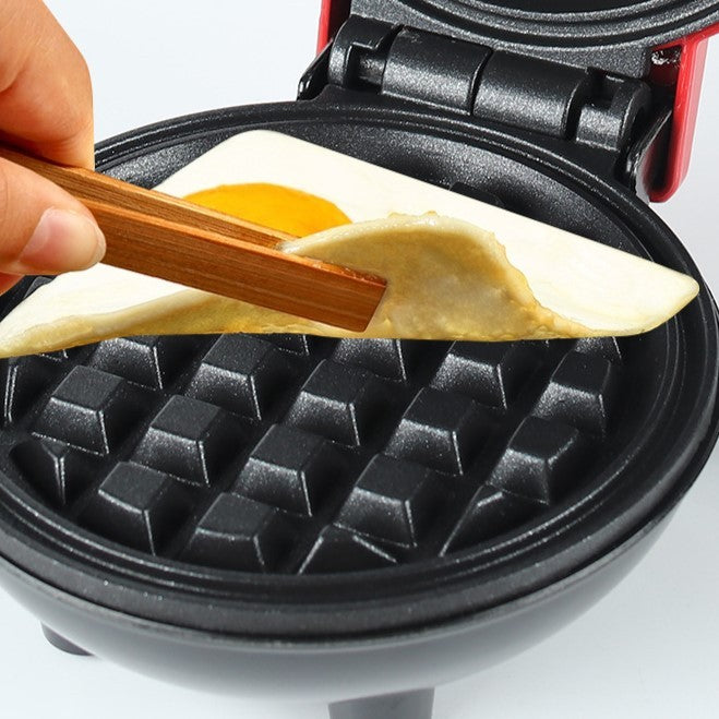 Mini Aparat de Vafe, Multifunctional, Pentru Casa si Calatorii, Compact, Usor de Transportat si Depozitat, 18x14.5x9.3 cm, Rosu