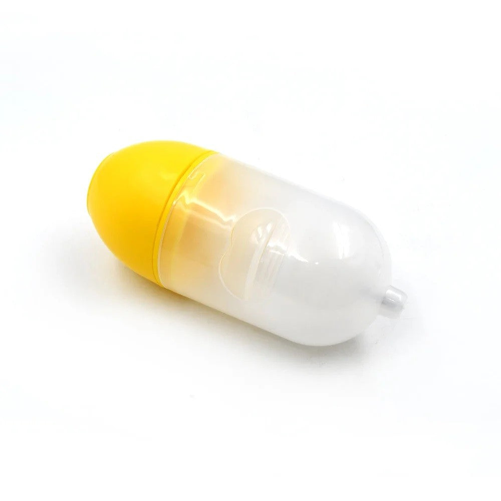 Mini Shaker Manual pentru Oua, pentru Galbenusuri si Albusuri, Mixer Amestecare, 15x6 cm, Galben