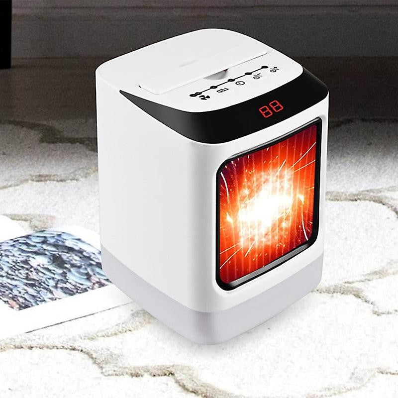 Mini incalzitor portabil, afisaj digital, sincronizare inteligenta, lumina de noapte colorata