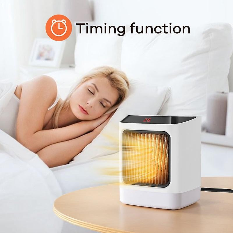 Mini incalzitor portabil, afisaj digital, sincronizare inteligenta, lumina de noapte colorata