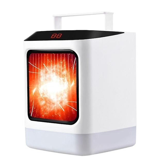 Mini incalzitor portabil, afisaj digital, sincronizare inteligenta, lumina de noapte colorata
