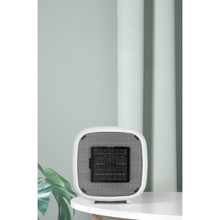 Mini radiator electric portabil, 800 W, 2 trepte, 150x120x175 mm, alb