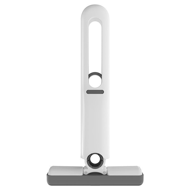 Mop de Mana, Mini-Portabil, cu Sistem de Stoarcere, Dispozitiv de Curatat Manual, cu Burete Absorbant, din PVA, 29.5 x 15.5 cm, 2 Rezerve, Alb