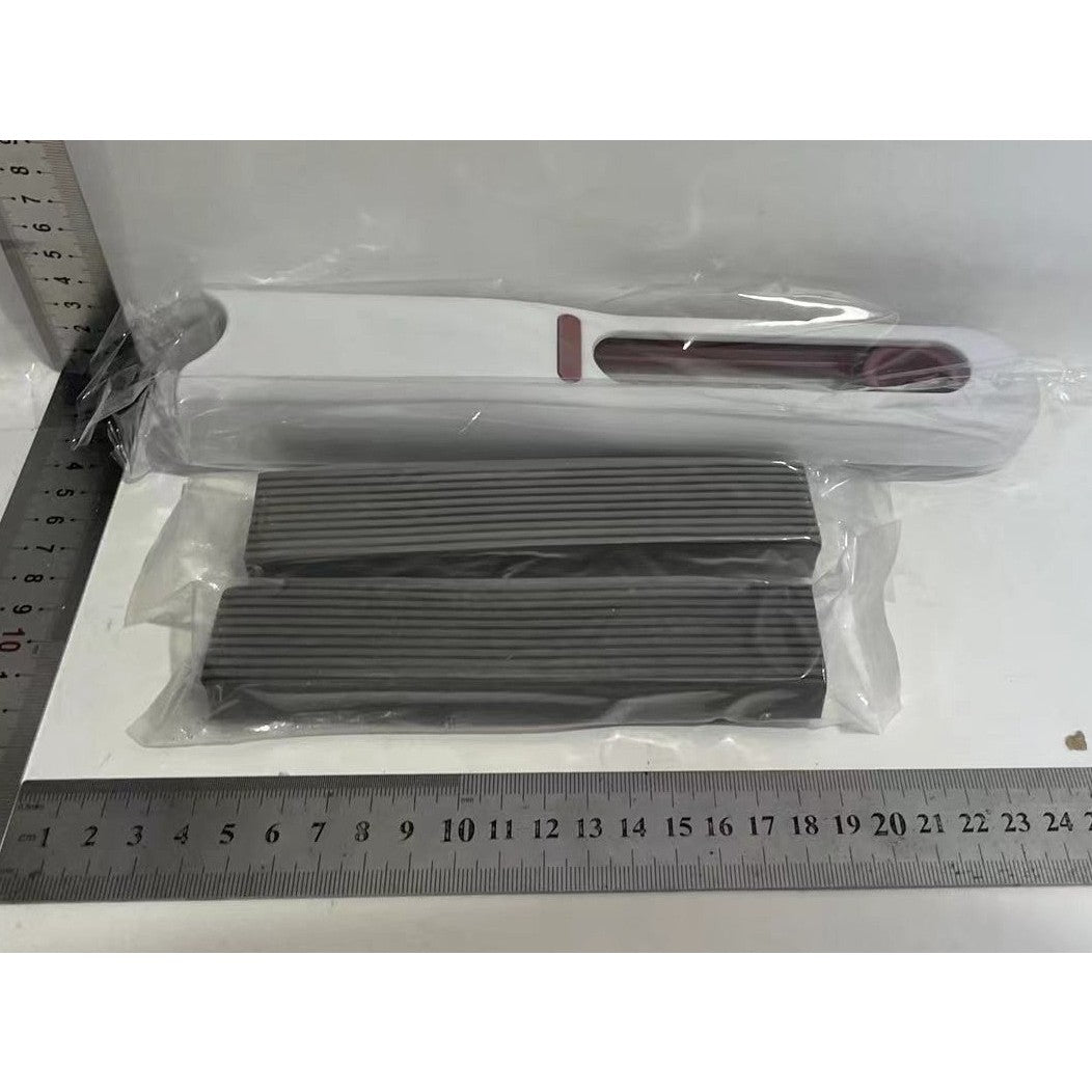 Mop de Mana, Mini-Portabil, cu Sistem de Stoarcere, Dispozitiv de Curatat Manual, cu Burete Absorbant, din PVA, 29.5 x 15.5 cm, 2 Rezerve, Alb