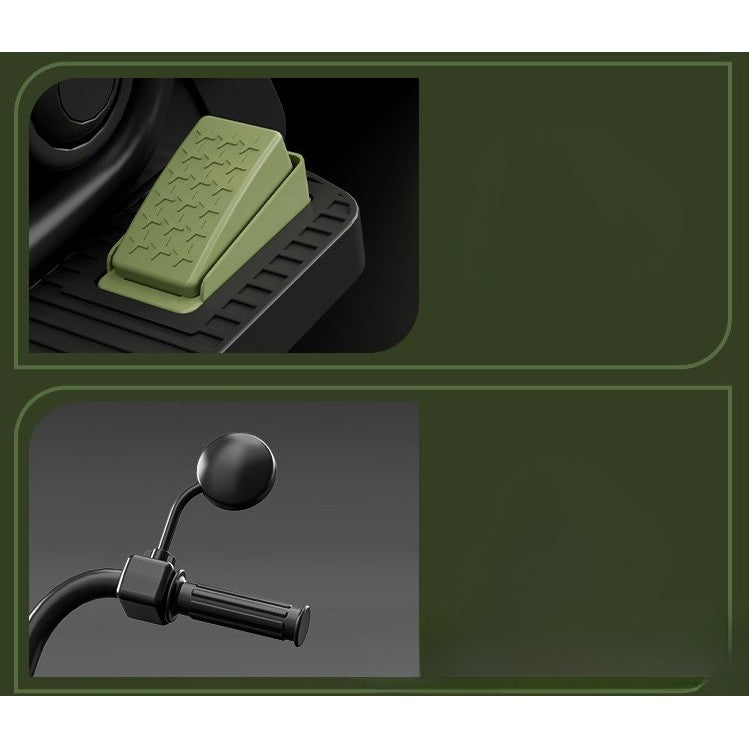 Motocicleta Electrica Flippy, cu Acumulator,  Bluetooth, Sistem Anti-Rasturnare, Sistem de Lumini si Sunet, 1-8 Ani, 93 x 48 x 63 cm, Verde