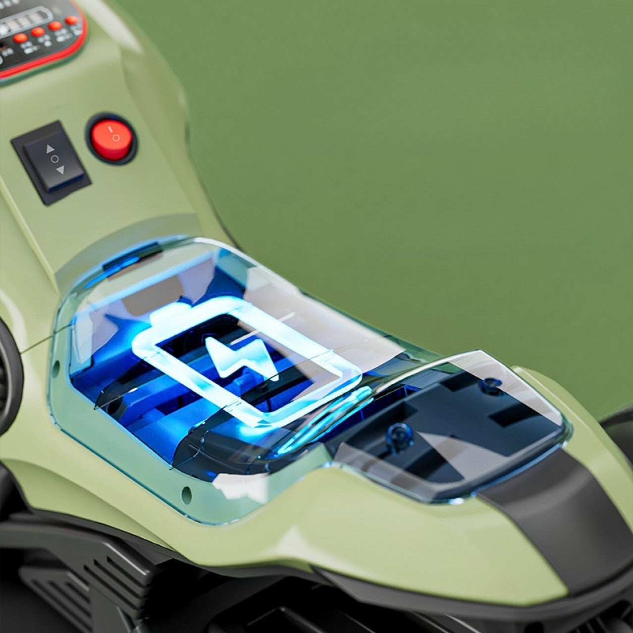 Motocicleta Electrica Flippy, cu Acumulator,  Bluetooth, Sistem Anti-Rasturnare, Sistem de Lumini si Sunet, 1-8 Ani, 93 x 48 x 63 cm, Verde