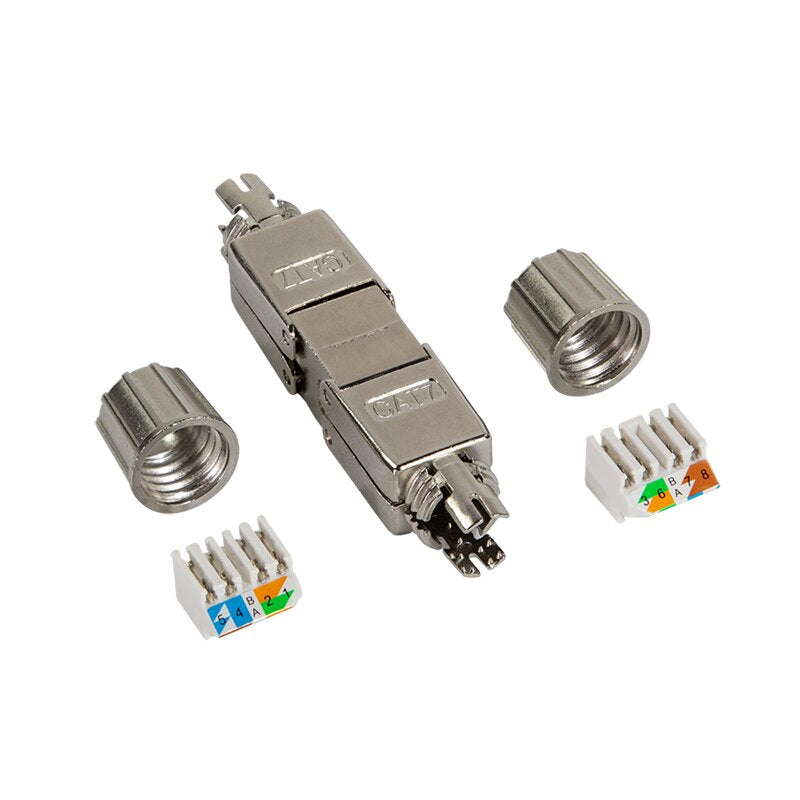 CUPLA RJ-45 Logilink pt. cablu UTP, FTP, Cat6a | Cat7 | Cat7a, RJ-45 (T), metal, AWG22-24, cablu 6-8.5mm, tool-free,1 buc