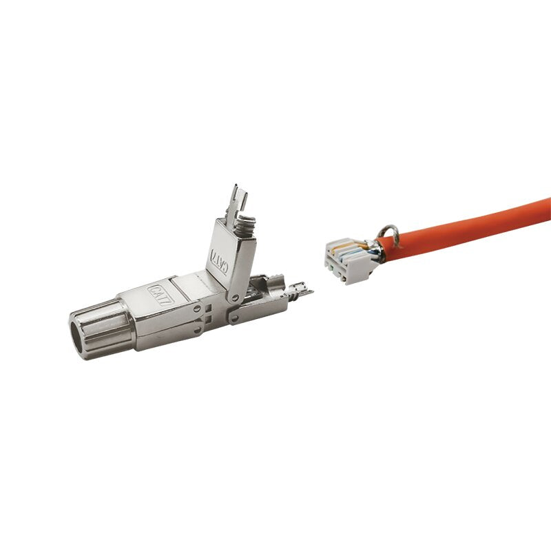 CUPLA RJ-45 Logilink pt. cablu UTP, FTP, Cat6a | Cat7 | Cat7a, RJ-45 (T), metal, AWG22-24, cablu 6-8.5mm, tool-free,1 buc