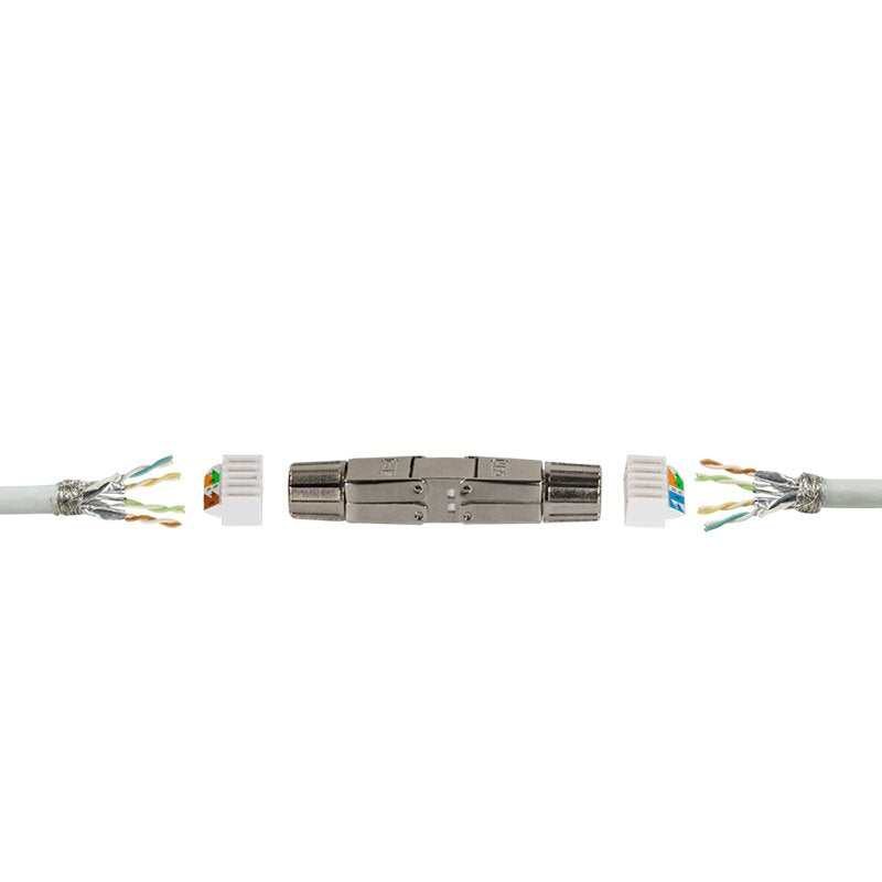CUPLA RJ-45 Logilink pt. cablu UTP, FTP, Cat6a | Cat7 | Cat7a, RJ-45 (T), metal, AWG22-24, cablu 6-8.5mm, tool-free,1 buc