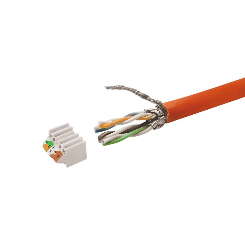 CUPLA RJ-45 Logilink pt. cablu UTP, FTP, Cat6a | Cat7 | Cat7a, RJ-45 (T), metal, AWG22-24, cablu 6-8.5mm, tool-free,1 buc