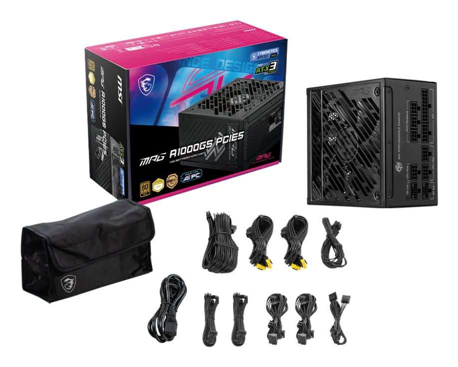 MSI MPG A1000GS PCIE5 power supply "MPG A1000GS PCIE5"