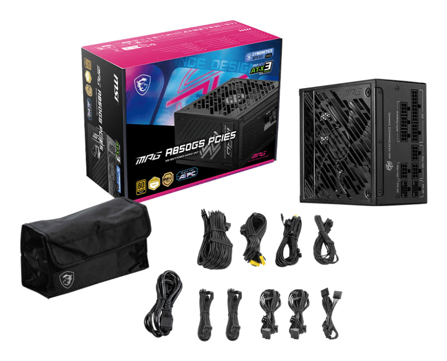 MSI MPG A850GS PCIE5 power supply "MPG A850GS PCIE5"