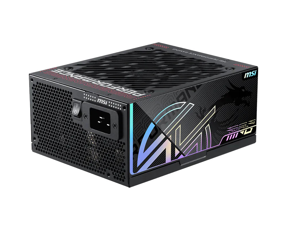 Sursă MSI MPG Ai1600TS PCIE5, 1600W, 80+ Platinum, Full Modulara, ATX 3.1, PCIe 5.1, Negru 