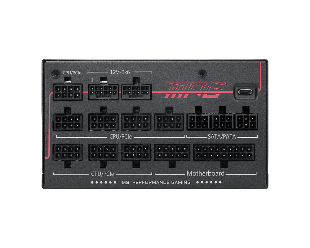 Sursă MSI MPG Ai1600TS PCIE5, 1600W, 80+ Platinum, Full Modulara, ATX 3.1, PCIe 5.1, Negru 