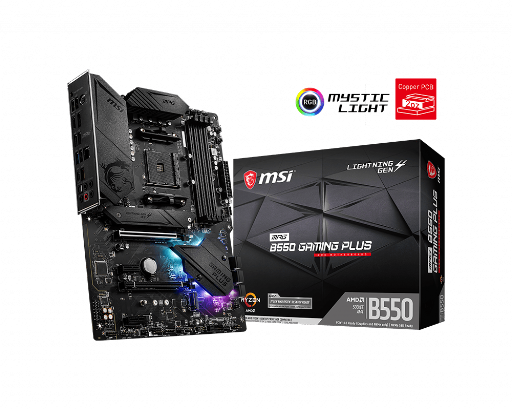 PLACA de BAZA MSI "MPG B550 GAMING PL", skt AM4, ATX, AMD B550, 4 x DDR4, max. 128 GB, 6 x SATA, 2 x M.2, 7.1, "MPG B550 GAMING PL"