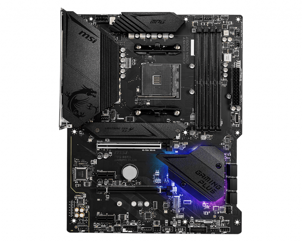 PLACA de BAZA MSI "MPG B550 GAMING PL", skt AM4, ATX, AMD B550, 4 x DDR4, max. 128 GB, 6 x SATA, 2 x M.2, 7.1, "MPG B550 GAMING PL"