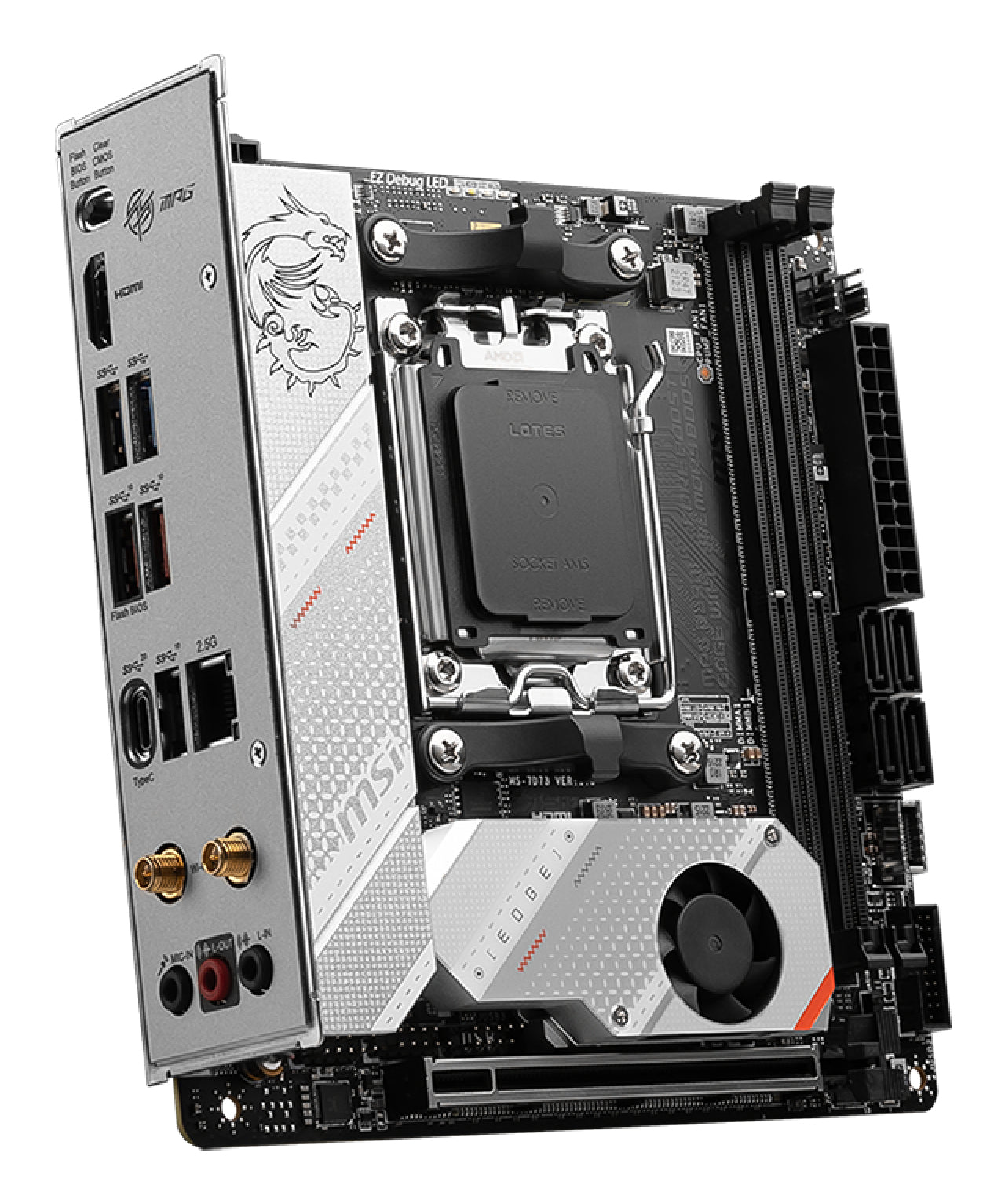 Placa de baza MPG B650I EDGE WIFI AM5 2DDR5 mini-ITX "MPG B650I EDGE WIFI"