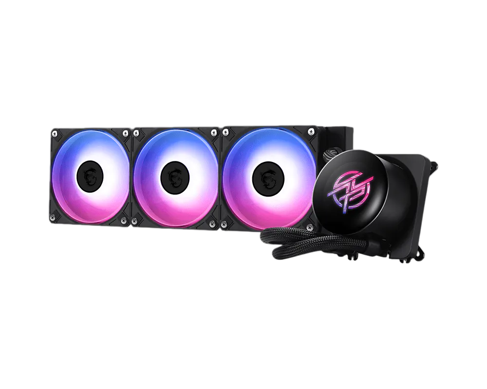 Cooler Lichid MSI MPG CORELIQUID P13 360, Racire cu lichid, AIO 360mm, ARGB, Intel/ AMD, Negru 