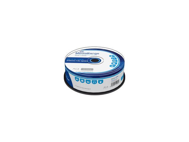 MediaRange BD-R Dual Layer 50GB 6x speed, Cake 25 "MR508" – Blank-uri