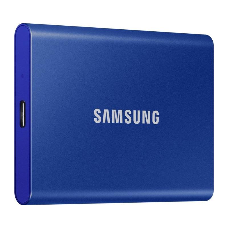 SSD. extern SAMSUNG T7, 1TB, USB 3.2 Type-C, R/W: 1050/1000 MB/s, albastru, "MU-PC1T0H/WW"