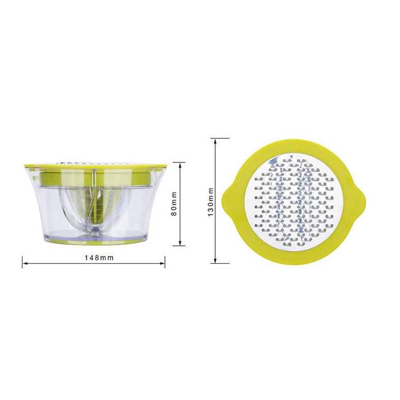 Storcator de Fructe 2 in 1, cu Razatoare si Separator Ou, 14.8 x 8 x 13 cm, Verde