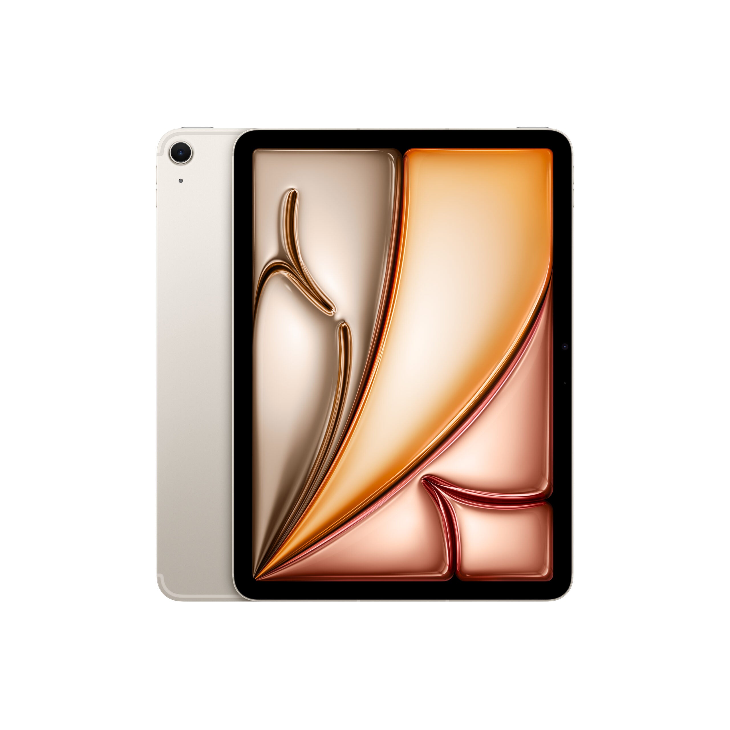 Tableta Apple iPad Air 11 (2024) + Cellular, Procesor Apple M2 Octa-Core, Ecran Liquid Retina Multi-Touch IPS 11", 8GB RAM, 512GB Flash, 12MP, Wi-Fi, Bluetooth, 5G, iPadOS (Argintiu) "MUXP3HC/A" (timbru verde 0.9 lei)