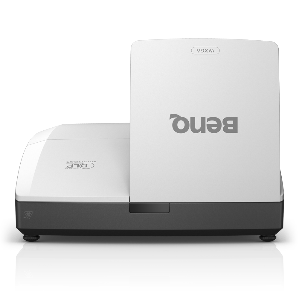 Proiector Benq, DLP 1280x800, 3500 lum, 16:10, 10.000:1, 5.000 ore, D-sub, RCA, HDMI,RJ45,USB-A, USB-B, RS232, 2x10W, audio in/out, telecomanda, WM04G4, 5 kg, alb, 