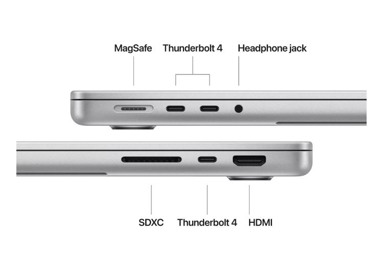 14.2 MacBook Pro 14 Liquid Retina XDR, Apple M4 Max chip (14-core CPU), 36GB, 1TB SSD, Apple M4 Max 32-core GPU, macOS, Silver, INT keyboard, 2024 "MX2G3RO/A" (