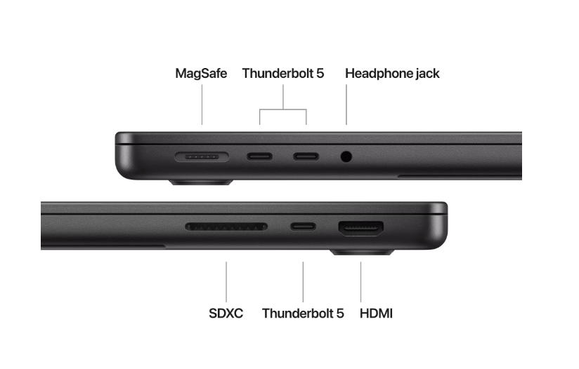 14.2 MacBook Pro 14 Liquid Retina XDR, Apple M4 Max chip (14-core CPU), 36GB, 1TB SSD, Apple M4 Max 32-core GPU, macOS, Space Black, INT keyboard, 2024 "MX2K3RO/A" (