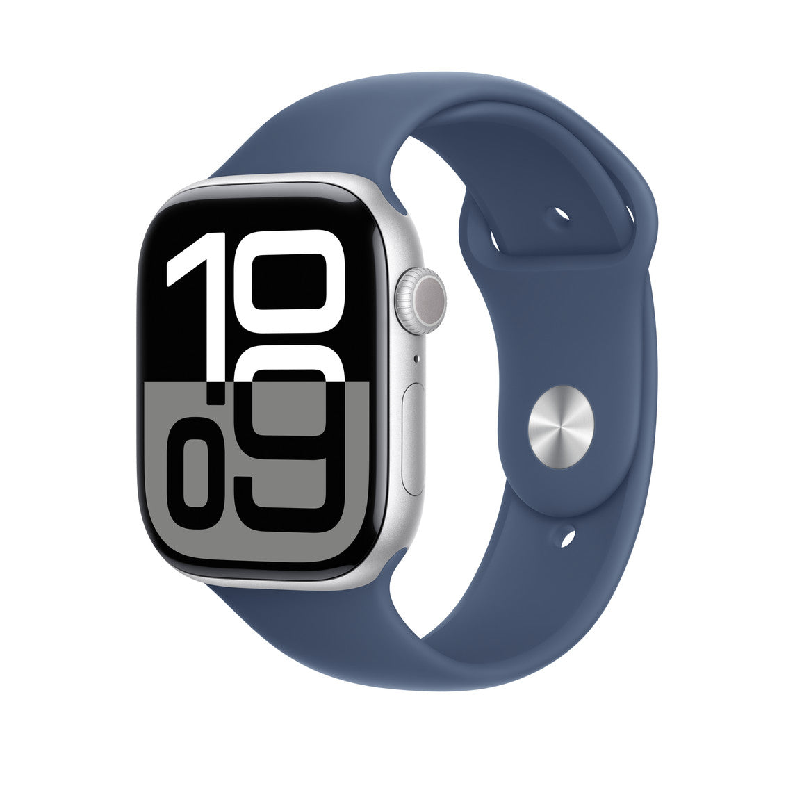 Curea Smartwatch Apple MXLV3ZM/A pentru Watch 46mm, Sport Band, S/M (Albastru) "MXLV3ZM/A"
