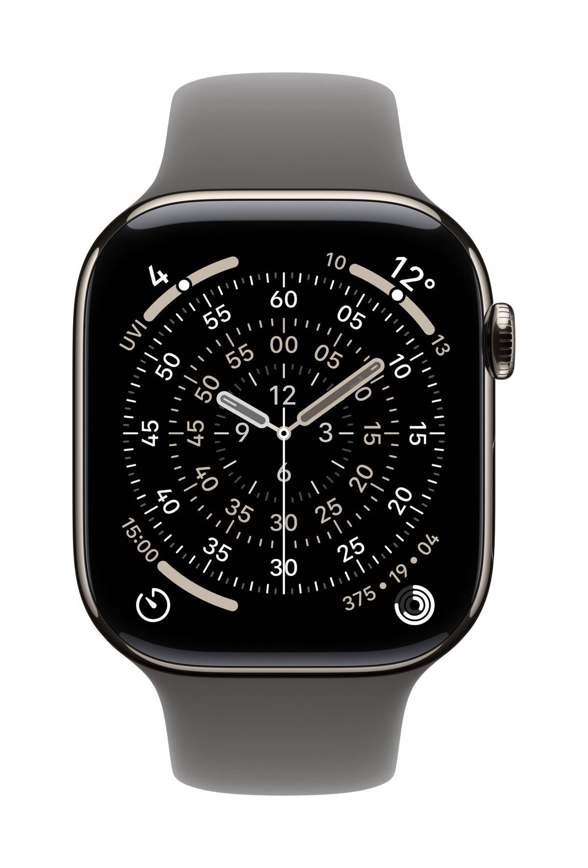 Apple AW BAND 46MM SPORT STONE Gri M/L 