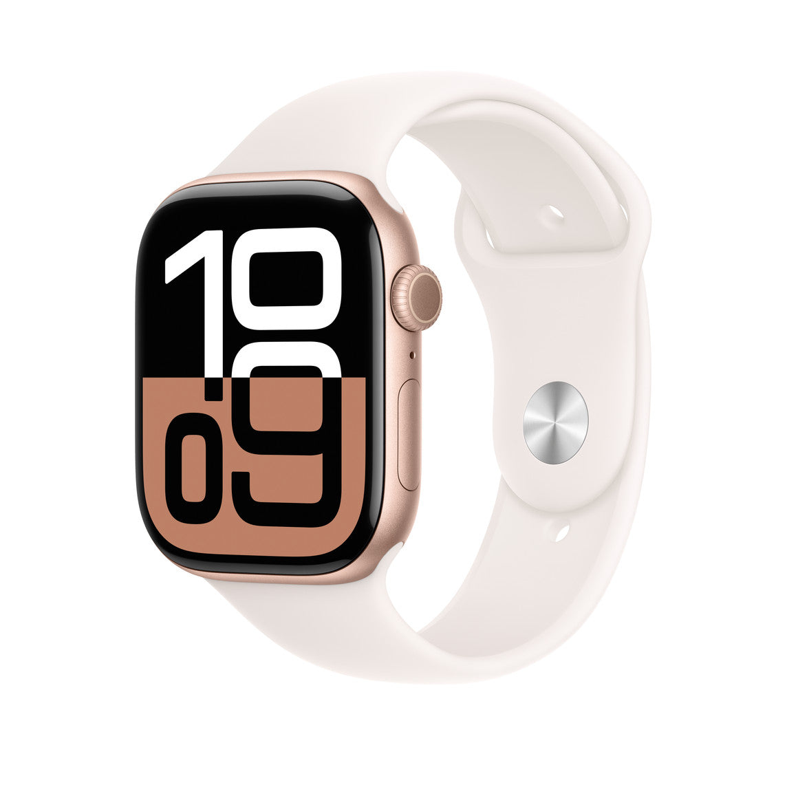 AW BAND 46MM SPORT LIGHT BLUSH M/L "MXM93ZM/A"