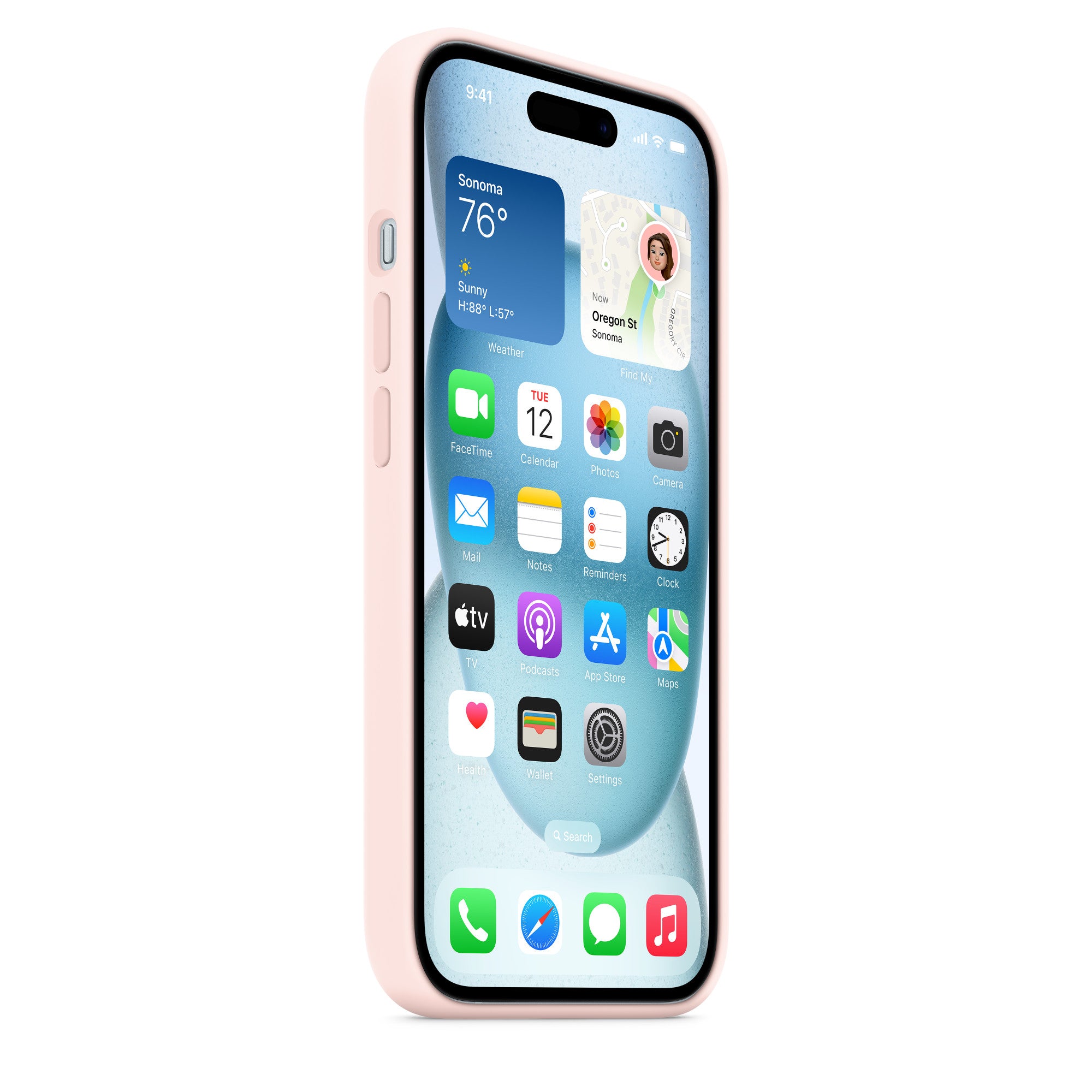 IPHONE 15 SI CASE LIGHT PINK-ZML "MXPH3ZM/A"