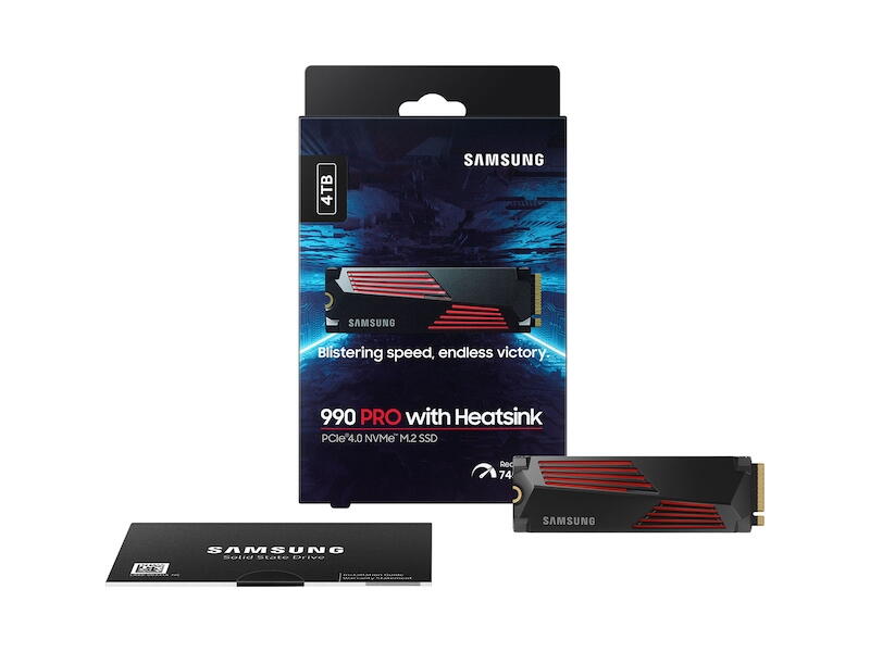 SSD Samsung 990 PRO SSD Heatsink 4TB M.2 NVMe "MZ-V9P4T0CW"