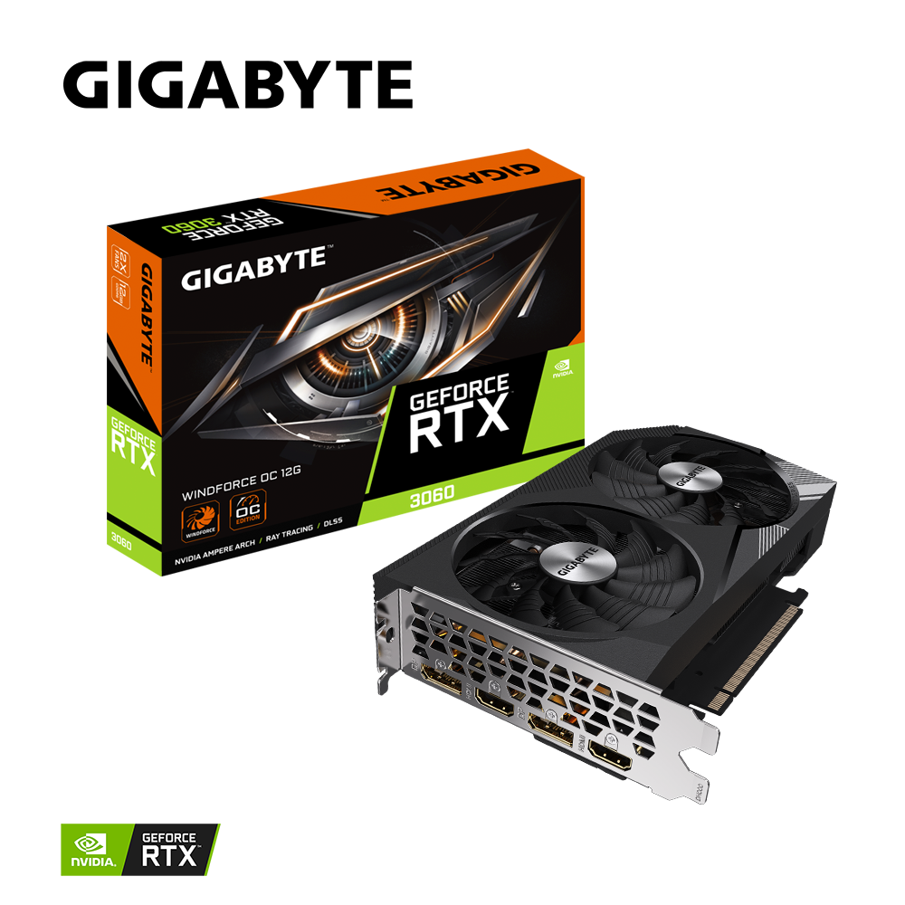 GB GeForce RTX 3060 WINDFORCE OC 12G V2 "N3060WF2OC-12GDV2"