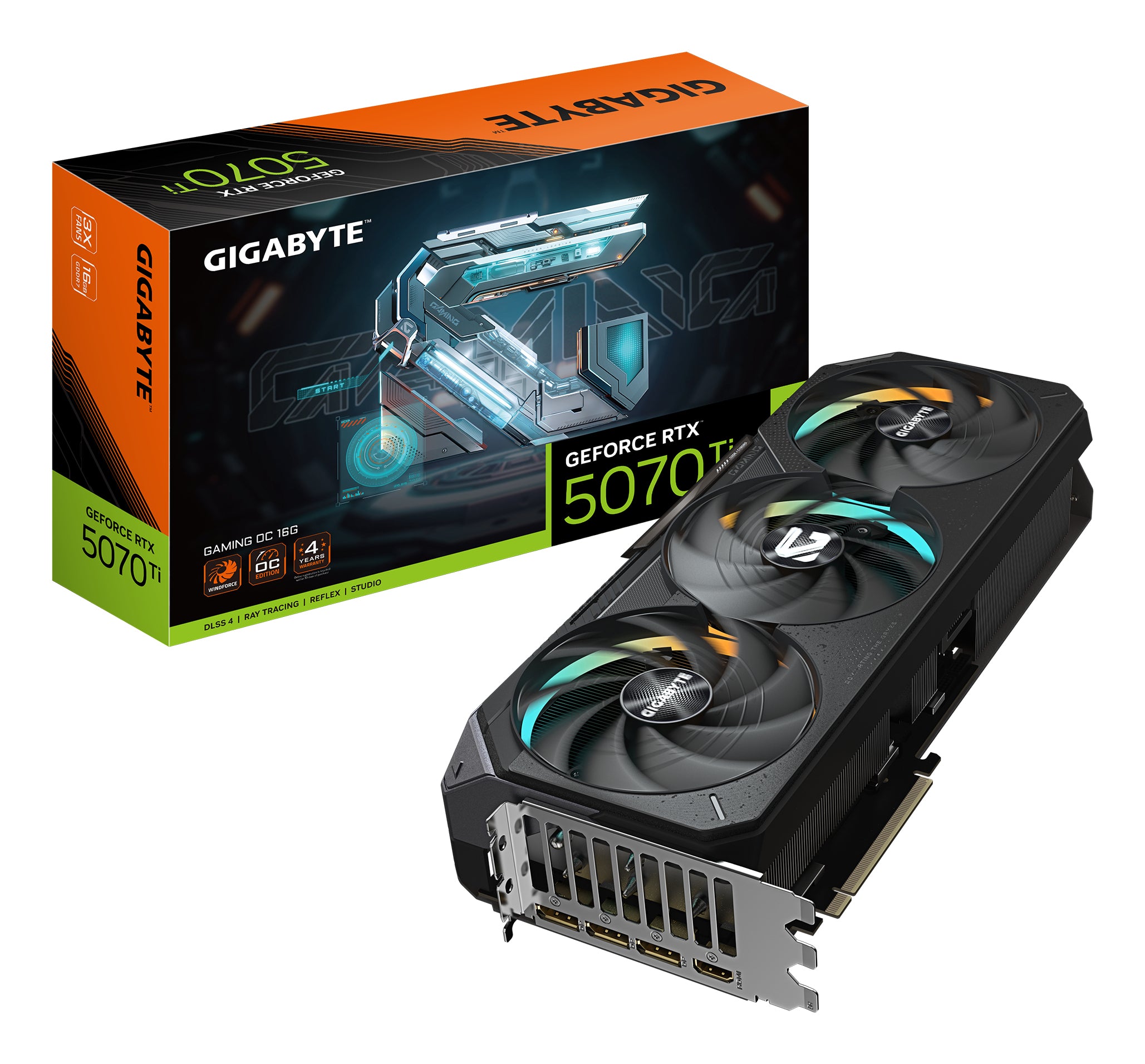 GIGABYTE GeForce RTX 5070 Ti GAMING OC 16G, 256-bit, GDDR7, Negru "N507TGAMING OC-16GD"