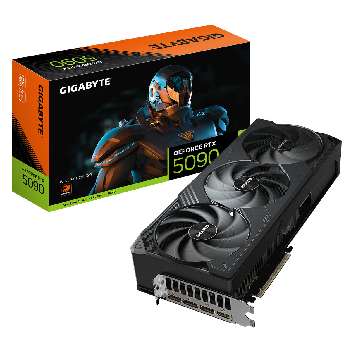 Gigabyte Placa video GeForce RTX 5090 WINDFORCE 32G, 512 bit, Negru 
