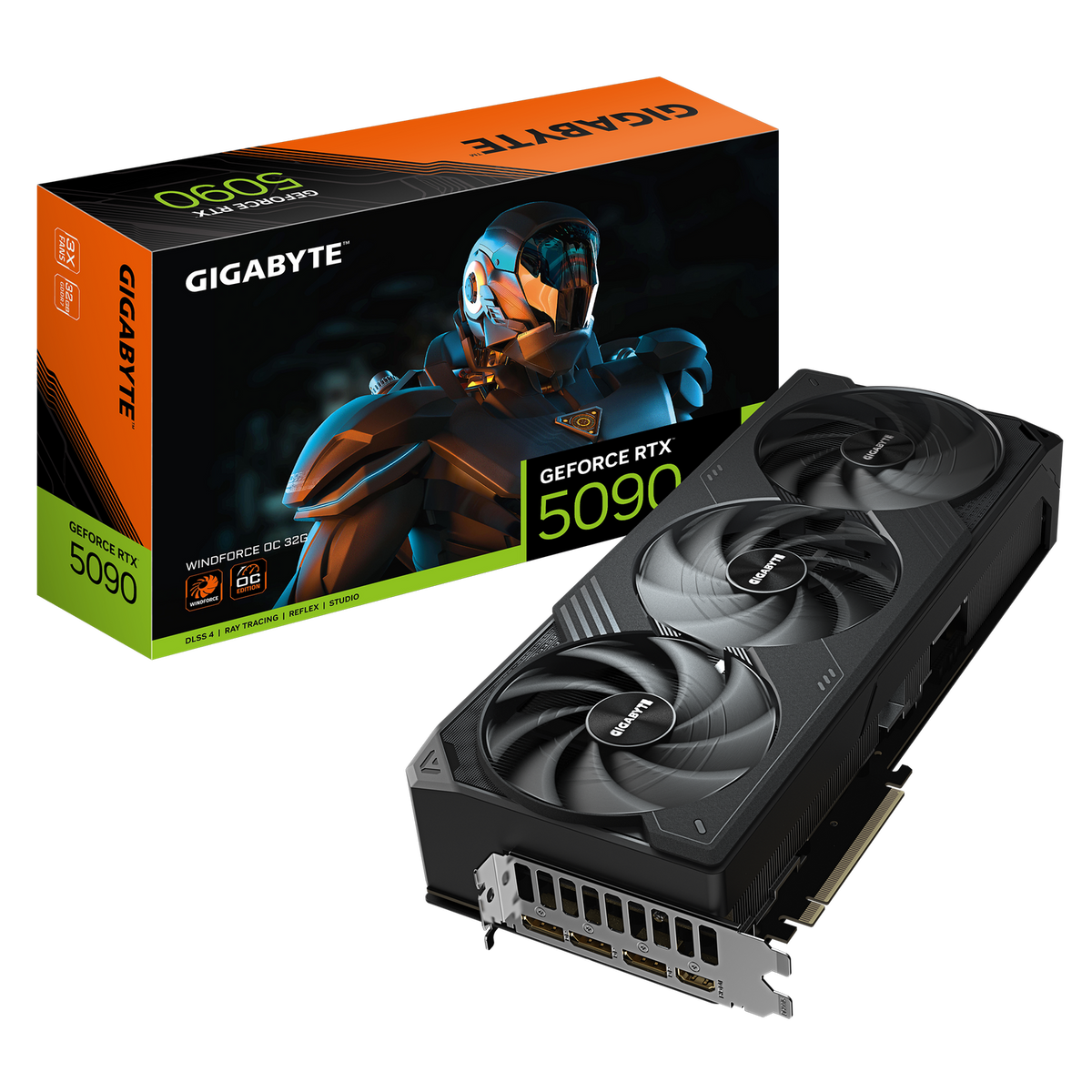 GIGABYTE GeForce RTX 5090 WINDFORCE OC 32G, 512 bit, GDDR7, Negru 