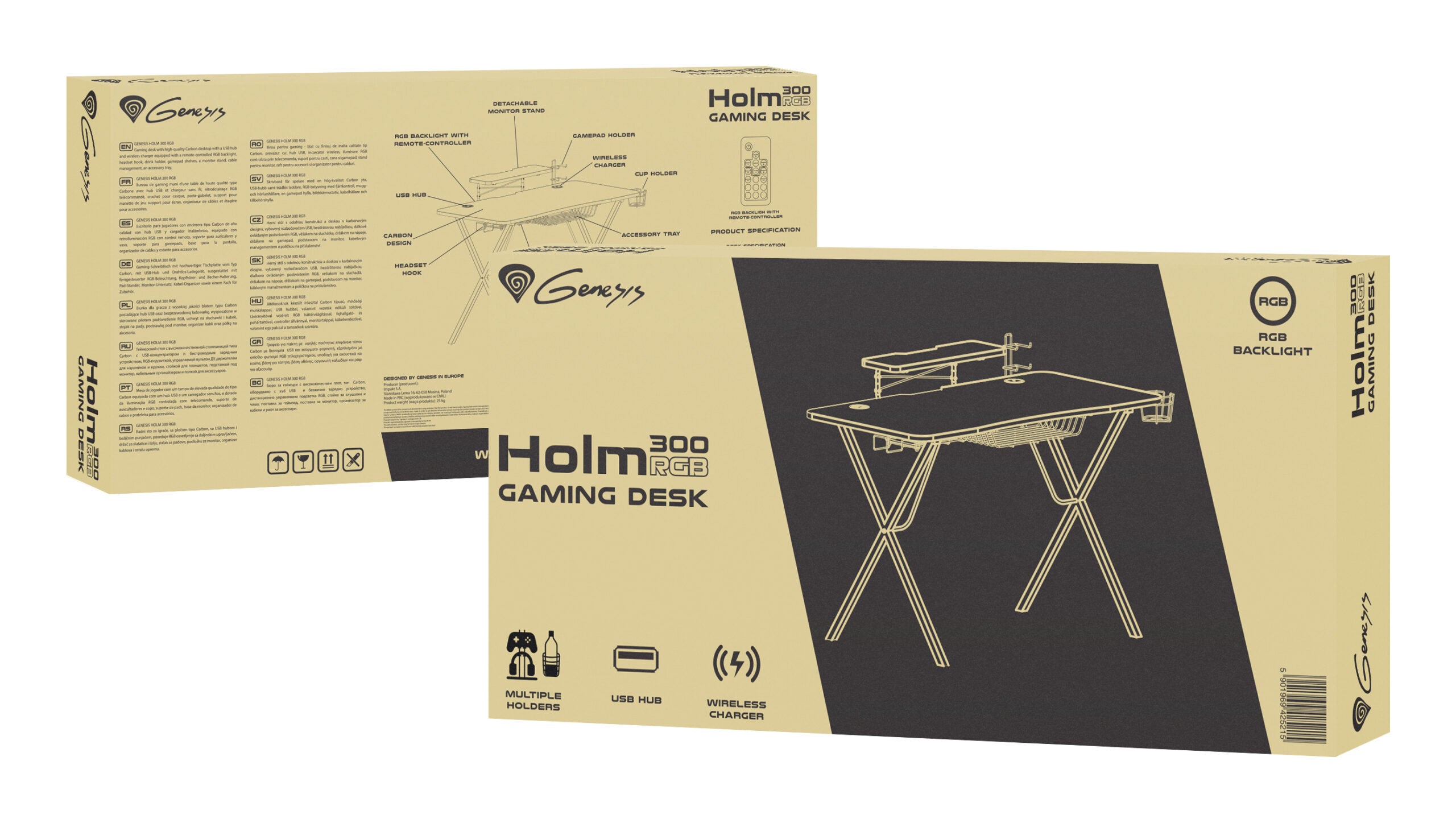 Birou gaming Genesis Holm 300 60 kg ng "NDS-1550"