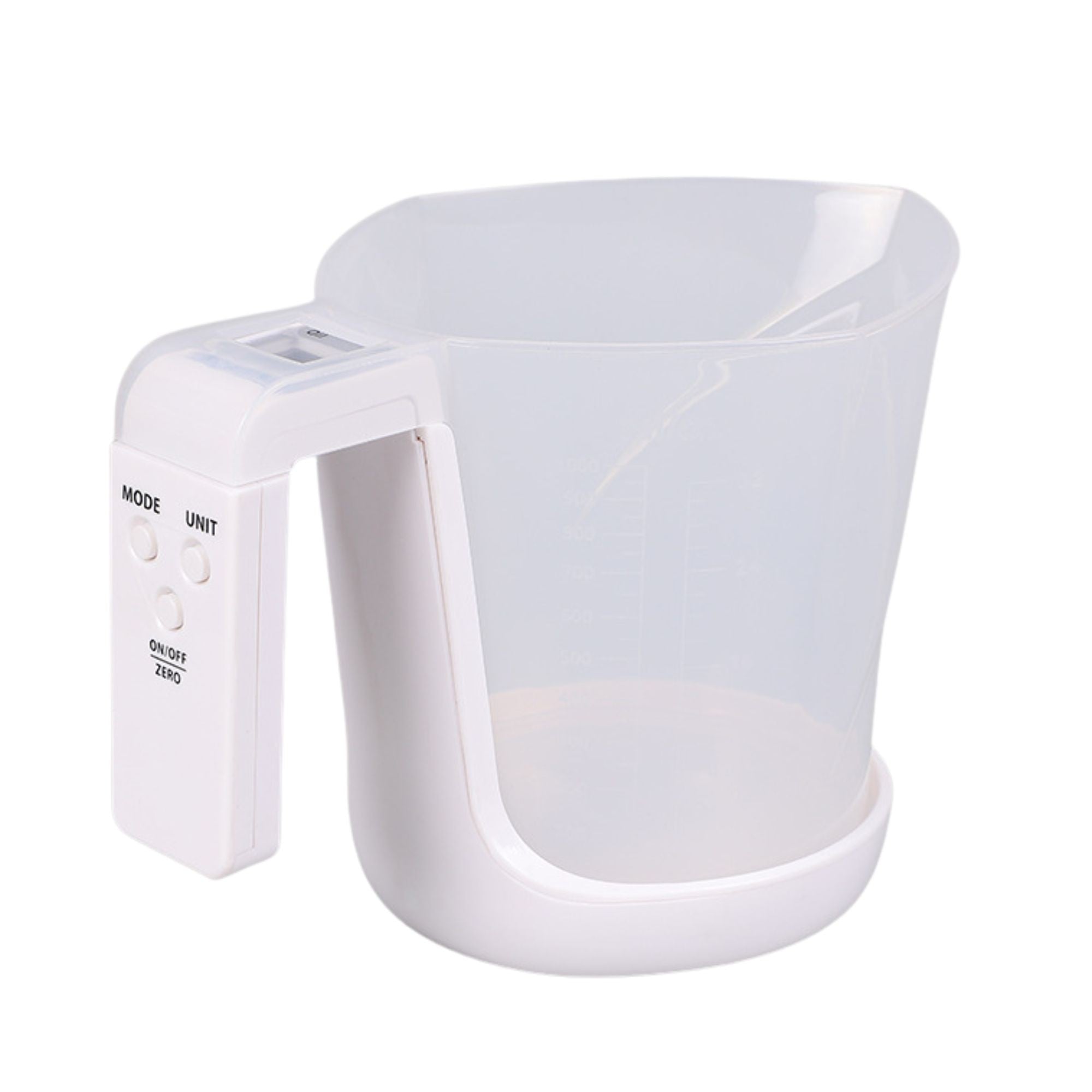 Cantar de Bucatarie 2 in 1, Model Electronic, Tip Cana Gradata cu Masurare, pentru Lichide si Solide, Display Automat, 21.5 x 14.3 x 15 cm, Alb