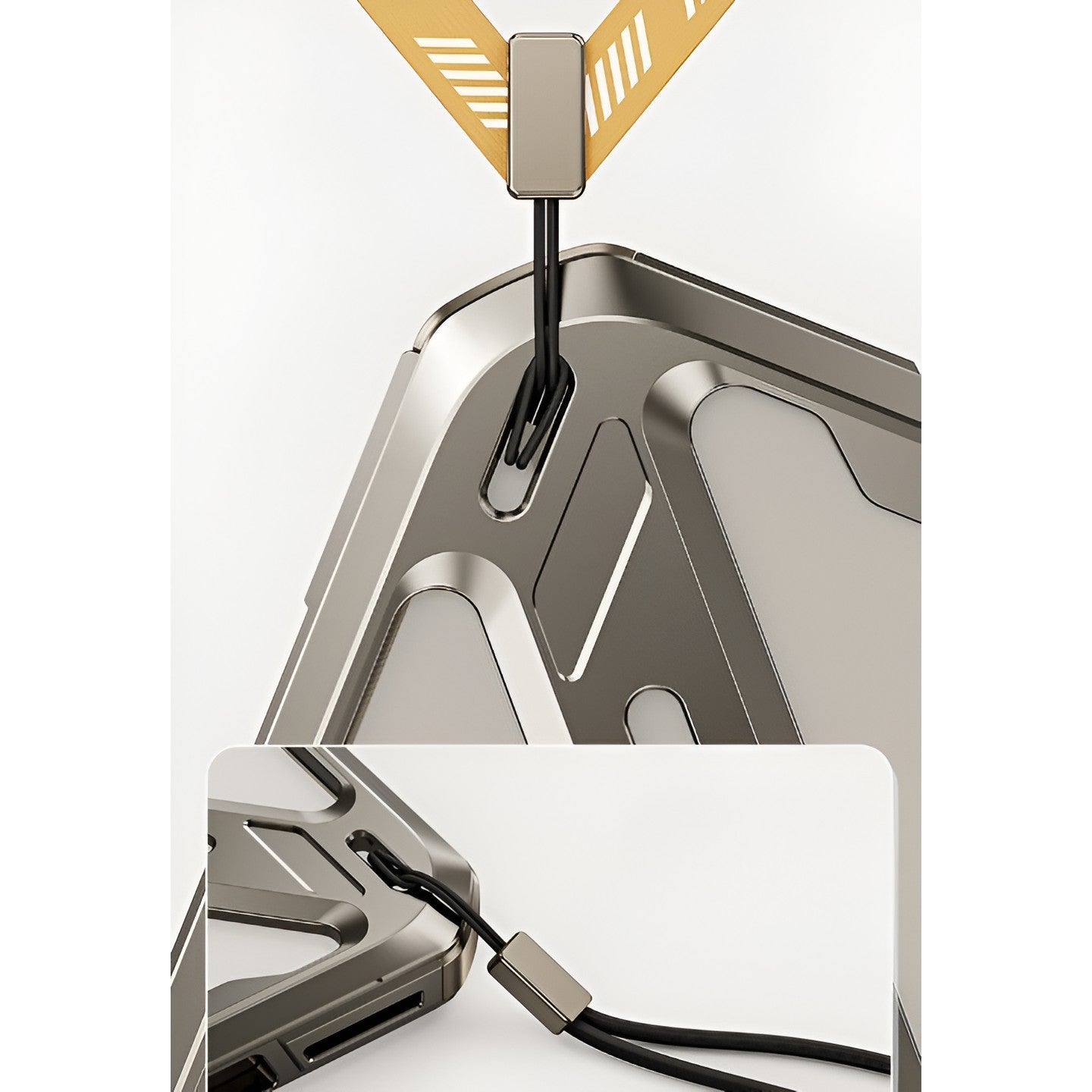 Husa de Protectie Armor Metal Compatibila cu iPhone 15 Pro, Antizgariere, Antisoc, Protectie Supraincalzire, Gri Metalizat