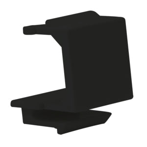 CAPAC PANOU gestionare cabluri Logilink, blank, potivit pt. panouri si porturi Keystone, montare prin clipsare, latime 14.6mm, 10buc/set, negru, 