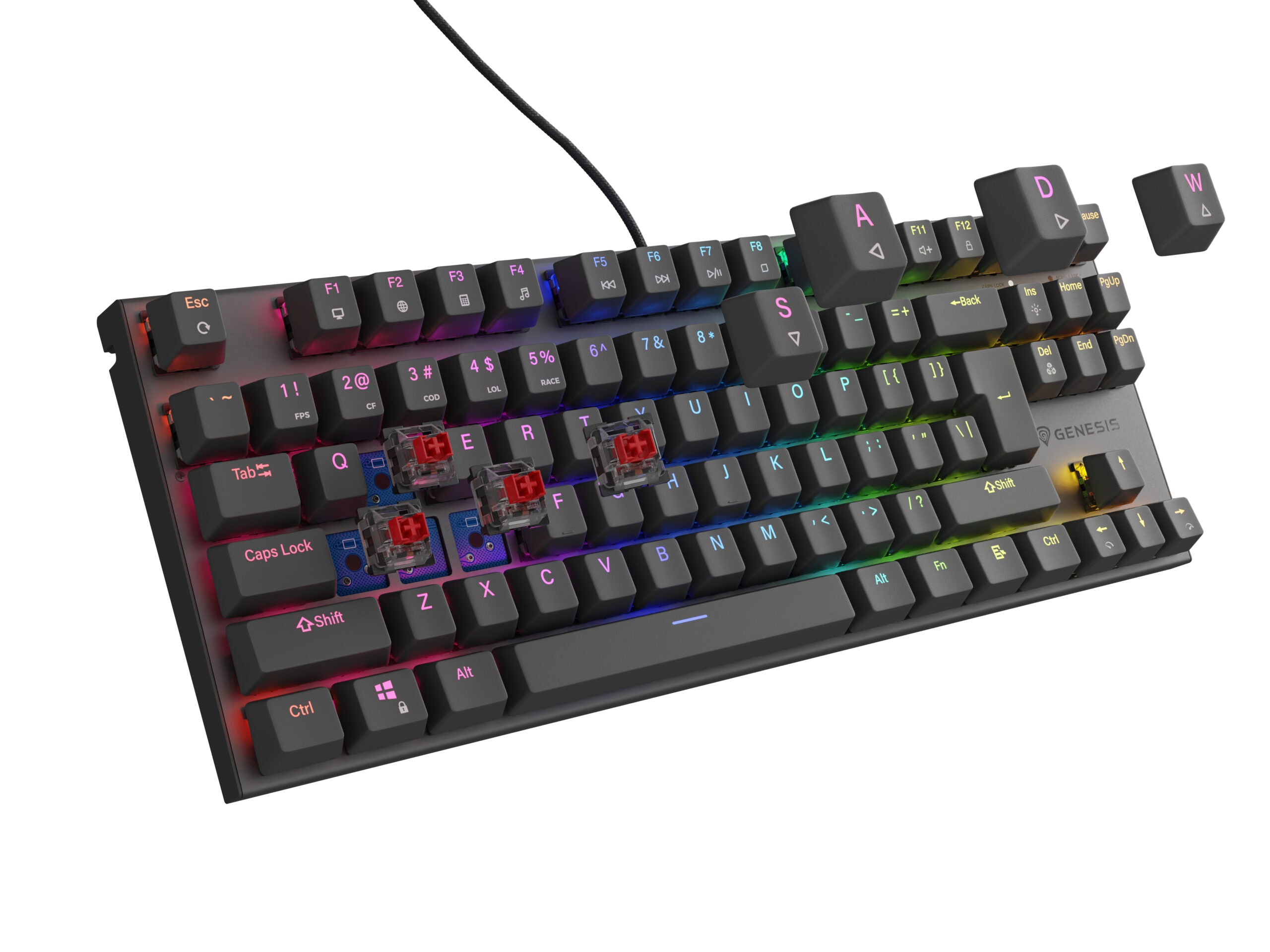 Tastatura Genesis Thor 303 TKL R negru "NKG-1882"