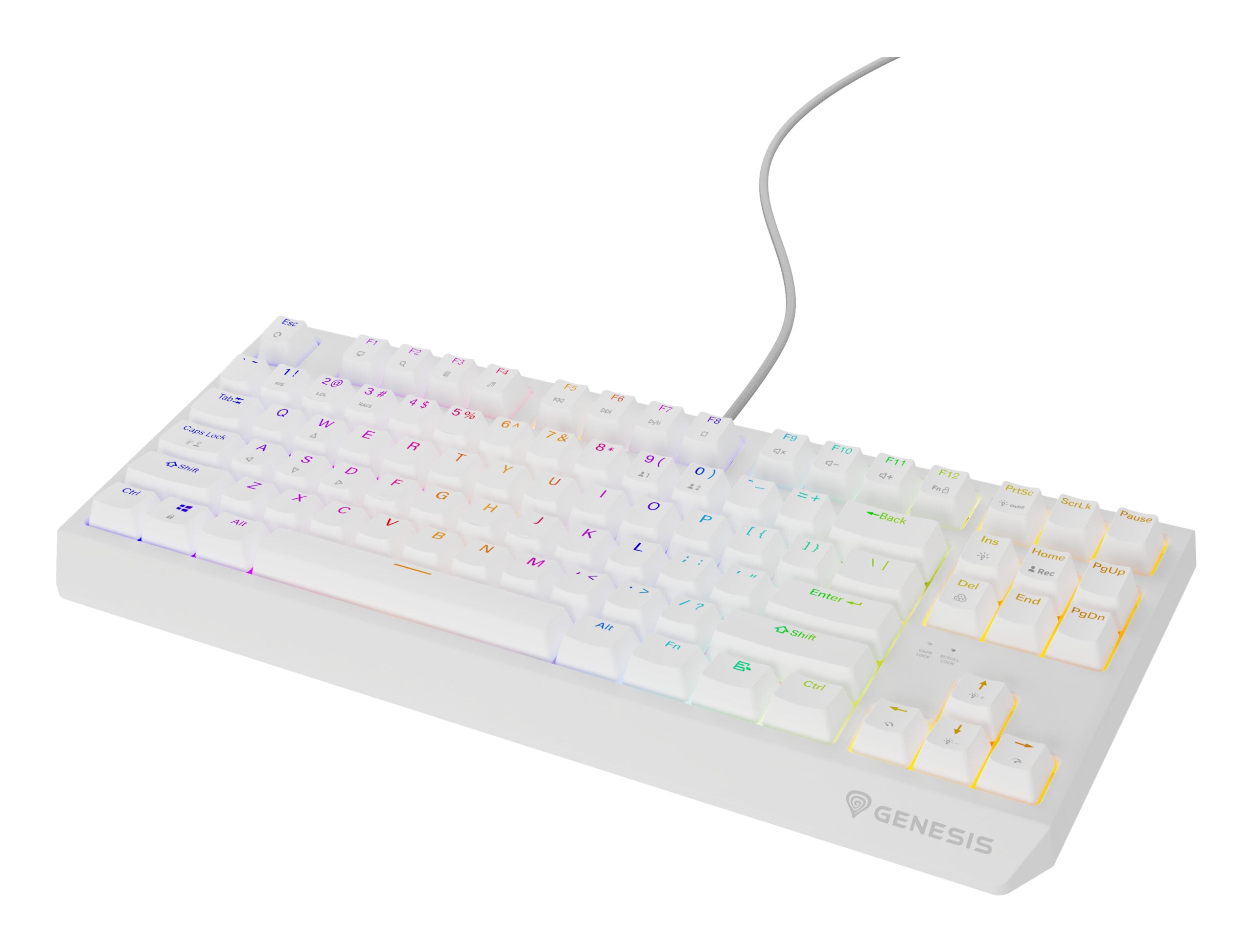 Tastatura Genesis Thor 230 TKL R alb "NKG-2078"