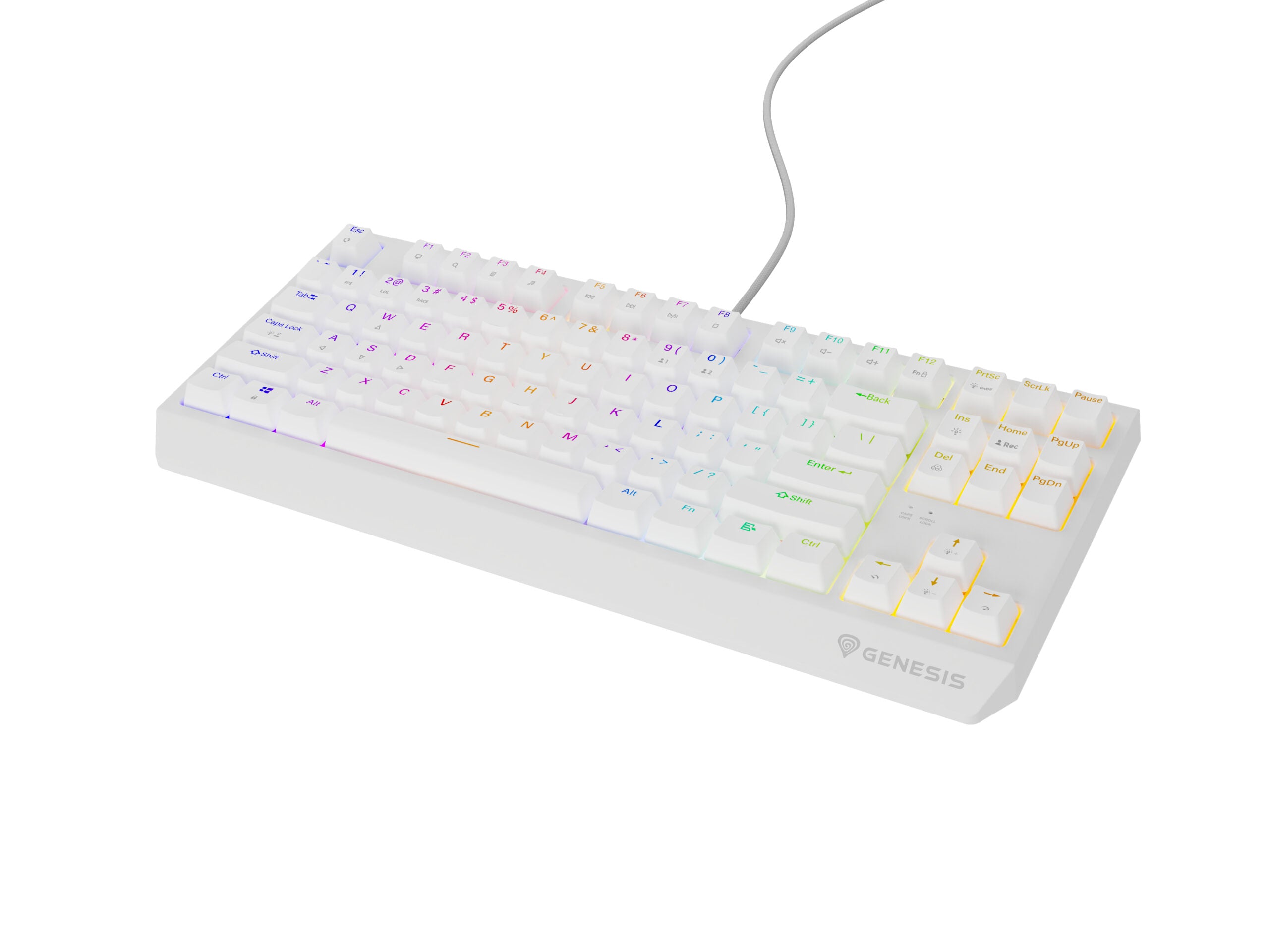 Tastatura Genesis Thor 230 TKL B alb "NKG-2080"