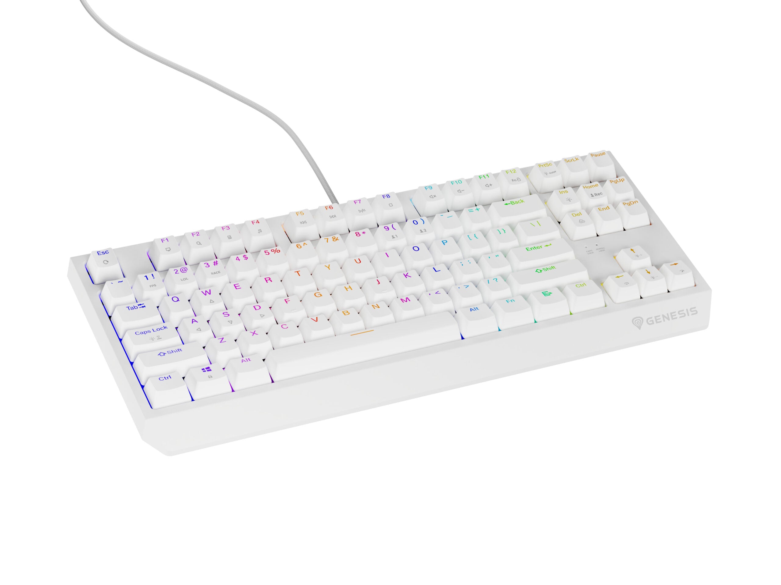 Tastatura Genesis Thor 230 TKL B alb "NKG-2080"