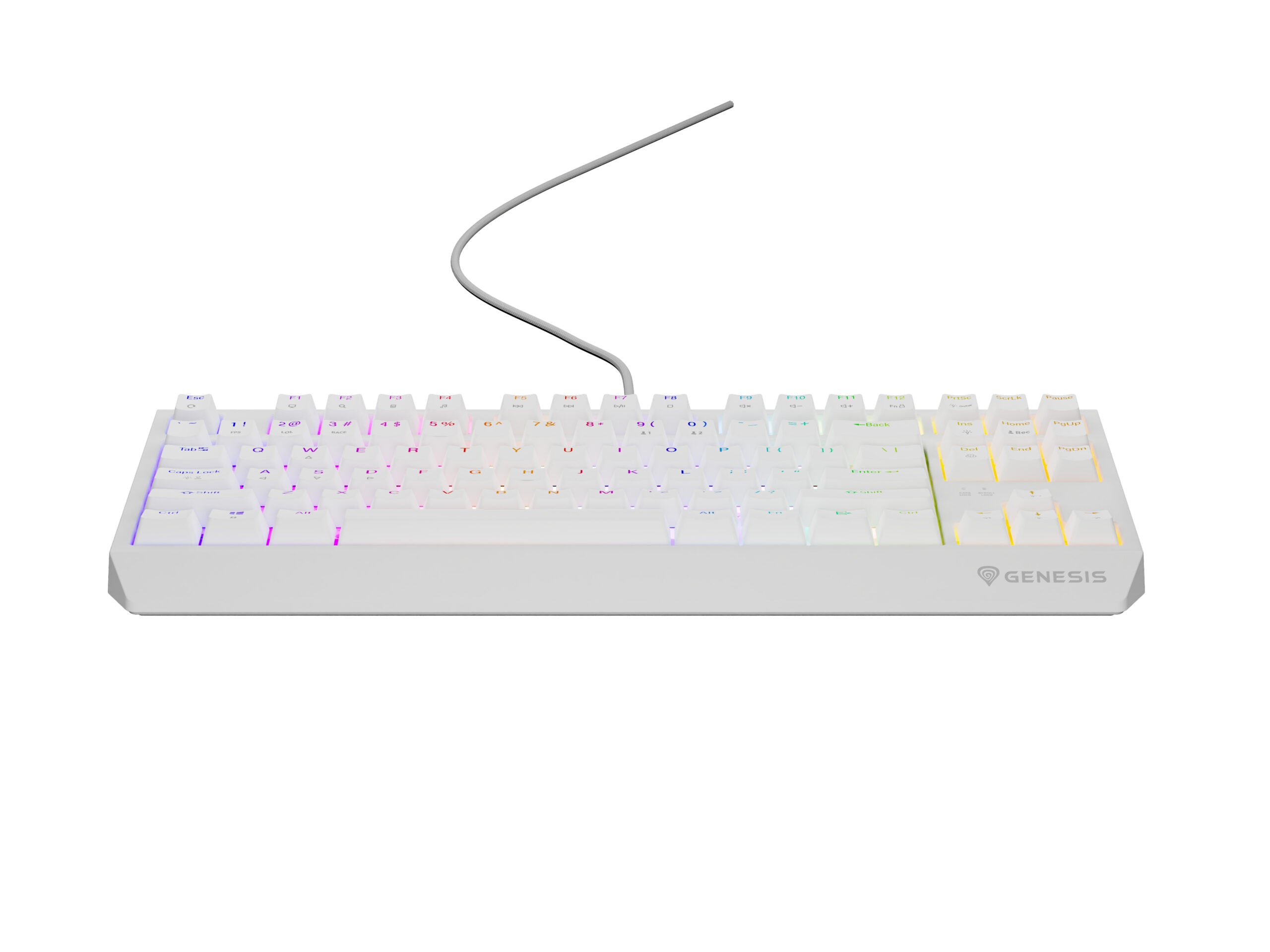 Tastatura Genesis Thor 230 TKL B alb "NKG-2080"